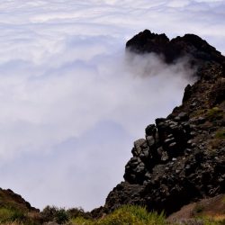 Blick von ganz oben. Über den Wolken von La Palma auf dem Roque des los Muchachos.